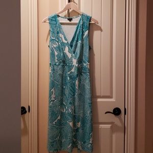 One of my favorites! Sleeveless blue-green dress